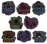 Sanrio Characters Vivid Neon Pin Badge [All 8 type set (Full Complete)]