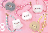 Pomeranian mochi Beaded Strap with Plush Charm [All 5 type set (Full Complete)]