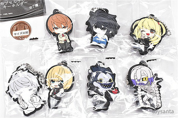 DEATH NOTE Capsule Rubber Keychain [All 7 type set (Full Complete