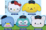 Samurai Japan x Sanrio Characters Plush Badge vol. 1 [All 5 type set (Full Complete)]