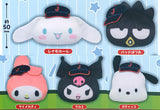 Samurai Japan x Sanrio Characters Plush Badge vol. 2 [All 5 type set (Full Complete)]
