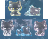 Clear kitten Sofubi Mascot  [All 5 type set (Full Complete)]