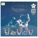 Clear kitten Sofubi Mascot  [All 5 type set (Full Complete)]