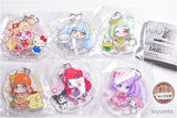 Onegai AiPri x Sanrio Characters Acrylic Keychain [All 6 type set (Full Complete)]