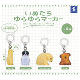 Dogs Yurayura Marker illustration by yukke [All 5 type set(Full Complete)]
