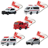Tomica Keychain Emergency Vehicles Daishugo Special [All 5 type set (Full Complete)]