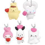 Sanrio Characters Omimi de Burarin Mascot Ear Heart Collection [All 5 type set(Full Complete)]
