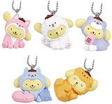 Pompompurin Wanwan Paradise Mascot [All 5 type set(Full Complete)]