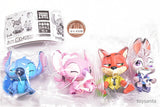 Disney characters Part.2 Oshitene mascot Oshimasu! Clear glitter plate [All 4 type set(Full Complete)]