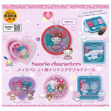 Sanrio Characters Makeup Palette Style Kirakira Acrylic Charm [All 6 type set(Full Complete)]