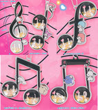 Sanrio Characters Shaka Shaka Musical Note Keychain [All 5 type set (Full Complete)]