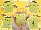 Pompompurin Rinrin Bell Plush [All 4 type set(Full Complete)]