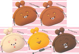 Rilakkuma Gyugyutto Face Silicone Clasp Purse [All 5 type set(Full Complete)]