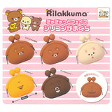 Rilakkuma Gyugyutto Face Silicone Clasp Purse [All 5 type set(Full Complete)]