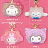 Sanrio Characters Dokodemo Plush Charm Lattekuma Version [All 4 type set(Full Complete)]