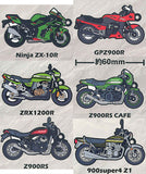 Kawasaki Motorcycle Rubber Keychain Large Edition [All 6 type set(Full Complete)]
