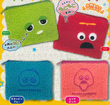 Gachapin Mukku Mokomoko Square Pouch [All 4 type set(Full Complete)]