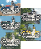 Honda Motorcycle Metal Keychain Super Cub [All 5 type set(Full Complete)]
