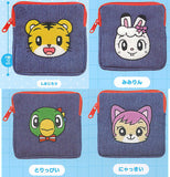 Shimajiro Fuwafuwa Denim Pouch [All 4 type set(Full Complete)]
