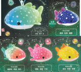 Happy whale shark plush toy jewel color Premium Collection [All 5 type set(Full Complete)]