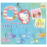 Sanrio Characters Swim Ring Keychain [All 7 type set (Full Complete)]