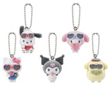 Sanrio Characters Flocked Mascot Swing Kawaii dake janai [All 5 type set(Full Complete)]