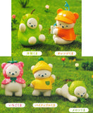 Life with a Polar Bear Part.3 Fruit Bear Flocky Collection [All 5 type set (Full Complete)]
