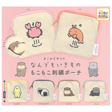 Nandemoikimono Mokomoko Embroidery Pouch [All 6 type set(Full Complete)]