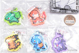 Pokemon Pixel Art Tsurearuki Mascot [All 5 type set (Full Complete)]