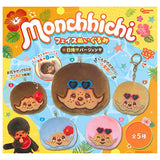 Monchhichi Face Plush Toy Hiyake Version [All 5 type set(Full Complete)]