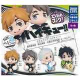 Defofig! Haikyu!! Inarizaki High School, Kamomedai High School, and Itachiyama Gakuin High School Keychain [All 4 type set(Full Complete)]