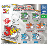 Pokemon 30th Anniversary Metal Charm Mascot [All 7 type set(Full Complete)]