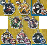 Pita! Deforme Kimetsu no Yaiba Infinity Castle Acrylic Mejirushi Gacha Mascot [All 8 type set(Full Complete)]