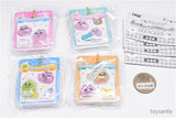 Opanchu Usagi "Uru-Tsuru" POP Sticker Mini Keychain [All 4 type set(Full Complete)]