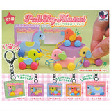 Pull Toy Mascot Keychain [All 5 type set (Full Complete)]