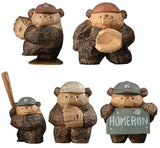 Masao Takahata Wood Carving Style Figure Collection Part.2 BASEBALL [All 5 type set(Full Complete)]