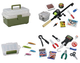 Fishing gear and tackle box [All 4 type set (Full Complete)]