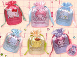 Sanrio Characters Amaenbonamida Gusseted drawstring bag [All 6 type set (Full Complete)]