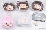 Monchhichi Face Plush Clip [All 5 type set(Full Complete)]