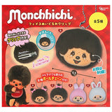 Monchhichi Face Plush Clip [All 5 type set(Full Complete)]