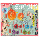 Utagawa Kuniyoshi Ukiyo-e Moving Pictures Mejirushi Charm [All 5 type set(Full Complete)]
