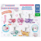 Punirunes x Sanrio Characters Pukkuri Clear Gacha Mascot [All 5 type set(Full Complete)]