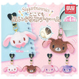 Sanrio Sugar Bunnies Dokodemo Plush Charm [All 4 type set(Full Complete)]