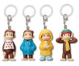 Curious George Costume Mejirushi Gacha Mascot [All 4 type set(Full Complete)]