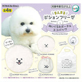 Manmaru Bichon Frise Plush Pouch & Eco-bag [All 4 type set(Full Complete)]
