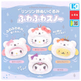 Sanrio Characters Rinrin Bell Plush Fuwafuwa Snow [All 4 type set (Full Complete)]