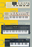 CASIO Classic keyboard Miniature Mascot [All 4 type set (Full Complete)]