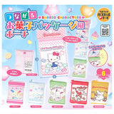 Sanrio Characters Connectable Pouch designed like snack packaging [All 6 type set(Full Complete)]