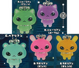 Alien Animals Cosmic Luminous Mejirushi Charm [All 5 type set(Full Complete)]