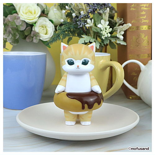 mofusand Donut Nyan Sofubil Figure [1.Chocolate nakibunno nyanko]